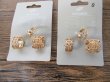 (image for) 12Sheets X 3Pcs Fashion Trend Golden Hollow Rings Assorted