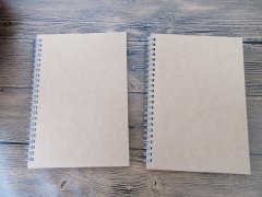 (image for) 5Pcs Kraft Cover A5 Message Note Memo Pad Notebooks 21x15cm
