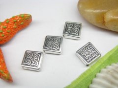 (image for) 50pcs Metal Square Beads yw-ac-mb12