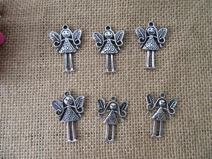 50Pcs New Little Fairy Beads Charms Pendants Jewellery Findings - Click Image to Close