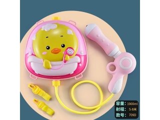 (image for) 1Set Duck Backpack Summer Water Spray Outdoor Fighting Beach Fun Toy for Kids