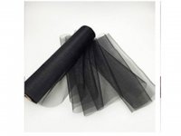 1Roll x 26M Organza Tulle Roll Wedding Decoration - Black 1Roll x 26M Organza Tulle Roll Wedding Decoration - Black