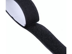 (image for) 1Set x 2Roll (25M Ea) Black 30mm Adehensive Hook-and-loop Fasten