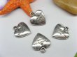 (image for) 20pcs Metal Heart Charms yw-ac-mc6
