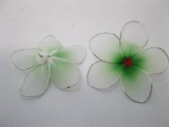 (image for) 100 Green Frangipani Embellishments for Crafts