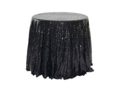 (image for) 1Pc Black Sequin Table Cloth Cover Backdrop Wedding Party 120x240cm