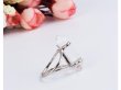 5X Hexagon Healing Chakra Gemstone Finger Ring Clear Crystal (image for) 5X Hexagon Healing Chakra Gemstone Finger Ring Clear Crystal