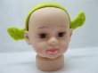 (image for) 1X Yellow&Green Felt Cover Headband Hairband for Kids