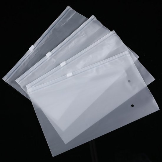 50Pcs Frosted Resealable Zip Lock Bag Plastic Bag 15x20cm - Click Image to Close