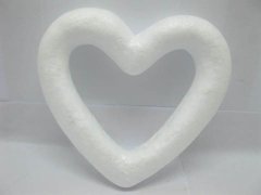 (image for) 100Pcs Polystyrene Foam Hollow Heart Decoration Craft DIY 100mm
