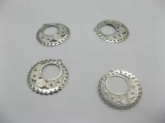 400 Metal Chandelier Round Earring Connector ac-ea119