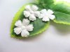 1000 White Ribbon Padded Flower Embellishments Trims 1000 White Ribbon Padded Flower Embellishments Trims