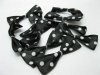 500X Black Bowknot Bow Tie Decorative Embellishments
