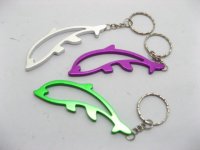 4x12 Aluminium alloy Dolphin Bottle opener key rings
