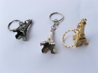 50 Metal France Eiffel Tower Key Ring
