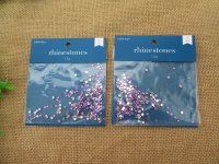 3Sheets x 3.9Gram Purple Flatback Acrylic Gemstones Rhinestones