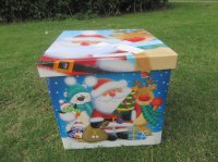 1Pc Folded Christmas Eve Box Gift Packing Box Party Favor - Sant