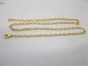 60Pcs Golden Plated Finished Jewelry Cable Chains 48cm