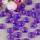 500g (2600Pcs) Rondelle Faceted Arylic Loose Bead 8mm Purple