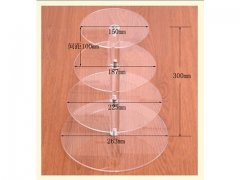 1Set 4-Tier Acrylic Round Cupcake Stand Wedding Party Event