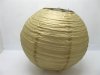 10 New Plain Golden Paper Lantern Wedding Favor 25cm