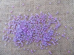 490Grams Purple Round Glass Seed Beads 1.2-3mm