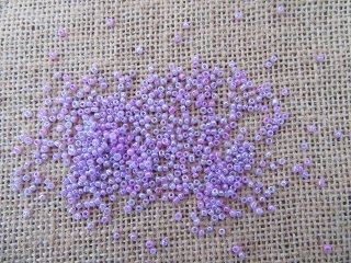 490Grams Purple Round Glass Seed Beads 1.2-3mm