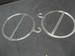 80 Bulk Round Clear Plastic Hook Hanger for Towel dis-ph3