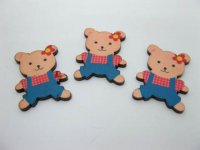 98 Bear Craft Embellishment Scrapbooking - Blue & Red