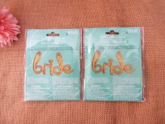 4Sets Gold Foil Balloon Bride Bridal Wedding Party Favor 4Sets Gold Foil Balloon Bride Bridal Wedding Party Favor