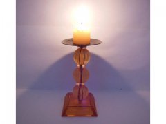 10X New Yellow Glass Base Metal Art Candle Holders 10X New Yellow Glass Base Metal Art Candle Holders