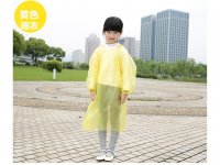 20 Kids Plastic Disposable Raincoats Mixed Color