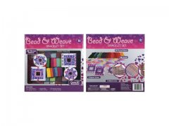 1Set Bead and Weave Bracelet Set Kids Crafts Jewelry Set