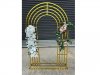 1X HQ Golden Heavy Duty Large Square Wedding Arch Backdrop 1X HQ Golden Heavy Duty Large Square Wedding Arch Backdrop