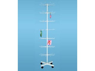 1X New White 7-layer Wire Display Rack for Retail