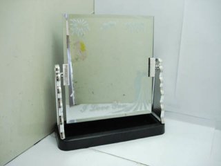 1X Silvery Dresser Beauty Makeup Mirror 18x20cm