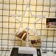 1Pc Romantic Battery Operate Star Shaped Tabletop Lamp Night