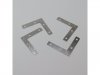100Pcs Angle Flat L Shaped Corner Brace Bracket 3.8x3.8x5cm 100Pcs Angle Flat L Shaped Corner Brace Bracket 3.8x3.8x5cm