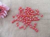 450g (Approx 310pcs) AB Red Rondelle Faceted Crystal Beads 11mm