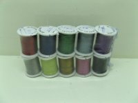 10 Rolls X 10Meters Colour Tiger Tail Beading Wire 0.45mm