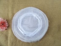 100 White Tulle Round Circles Wedding Favor 26cm Dia