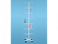 1X New White 7-layer Wire Display Rack for Retail