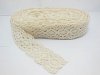 1Bagx20Yards Ivory Floral Linen Trim Embellishment 4cm Wide