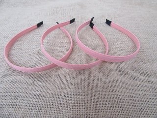 1Pc Pink Hair Band Headband NO Teeth 10mm Wide