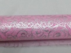 4x1Roll Pink Organza Ribbon 49cm Wide for Craft ac-ft380
