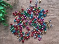3Packs Metallic Barrel Pony Beads Loose Bead Mixed 3Packs Metallic Barrel Pony Beads Loose Bead Mixed