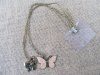 12Packets X 2Pcs Chic Chain Necklace with Butterfly Pendant