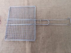 1Pc Non-Stick Reusable BBQ Camping Outdoor Grill with Handle