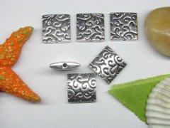 20pcs Metal Square Beads yw-ac-mb39 20pcs Metal Square Beads yw-ac-mb39