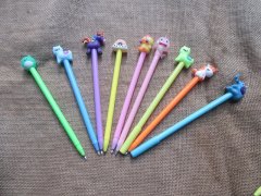 12Pcs Funny Topper Black Gel Ink Pen Office School Use 12Pcs Funny Topper Black Gel Ink Pen Office School Use